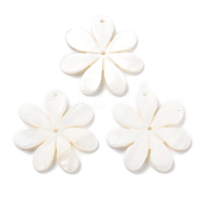 Natural Freshwater Shell Pendants X-SHEL-D082-08A-1