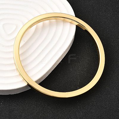 Brass Plain Bangles for Women BJEW-D339-01G-1