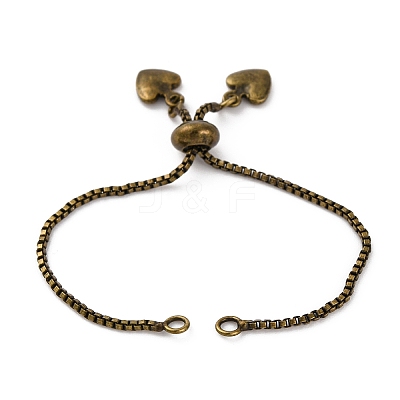 Brass Box Chain Bracelet Makings KK-C071-14AB-1