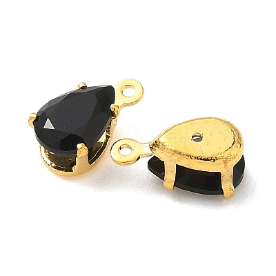 Brass Micro Pave Cubic Zirconia Charms KK-S336-02G-A-1
