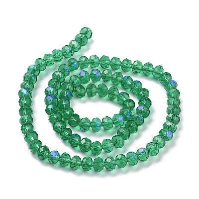 Electroplate Glass Beads Strands X1-EGLA-A034-T6mm-L12-1