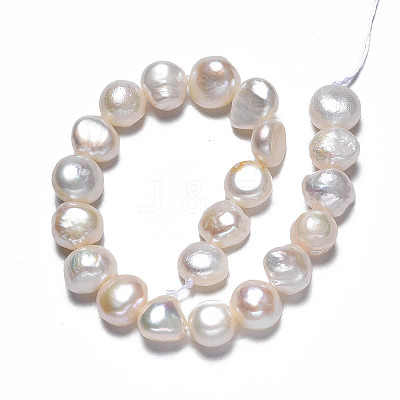 Natural Cultured Freshwater Pearl Beads Strands PEAR-N014-08A-1