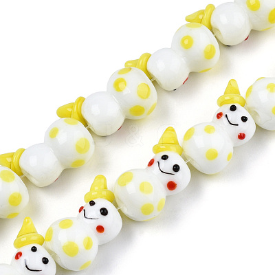 Handmade Lampwork Beads Strands LAMP-N021-43J-1