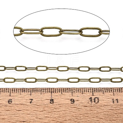 Brass Paperclip Chains CHC-S008-001C-AB-1