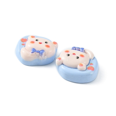 Opaque Cute Cartoon Resin Cabochons LS-CRES-O006-06F-1