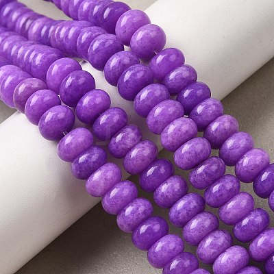 Dyed Natural White Jade Beads Strands G-G107-A22-01-1