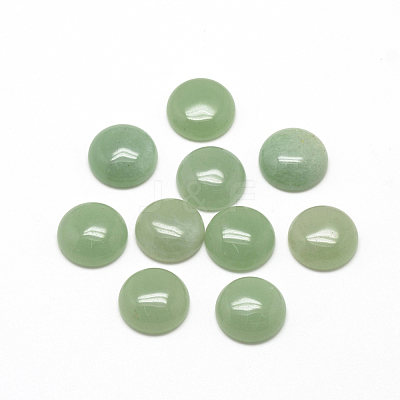 Natural Green Aventurine Cabochons X-G-R416-6mm-43-1