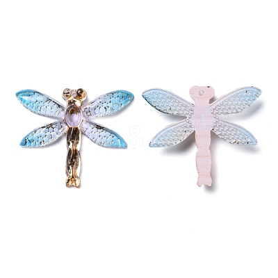 Transparent Resin Pendants RESI-WH0020-020H-1
