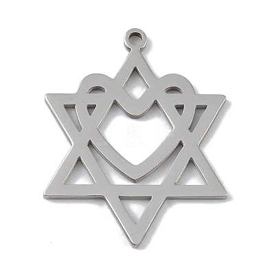 Non-Tarnish 304 Stainless Steel Pendants STAS-B062-19P-1