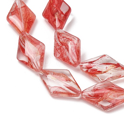 Transparent Handmade Lampwork Beads LA-CBAF0C8-02A-1