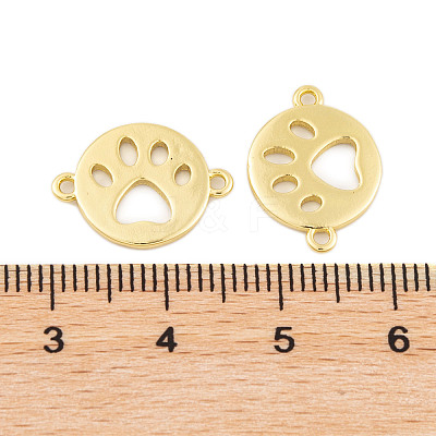 Rack Plating Brass Connector Charms KK-P269-19G-1