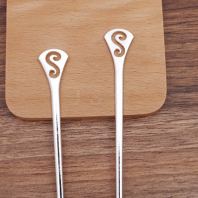 Alloy Hair Sticks OHAR-PW0006-22B-1