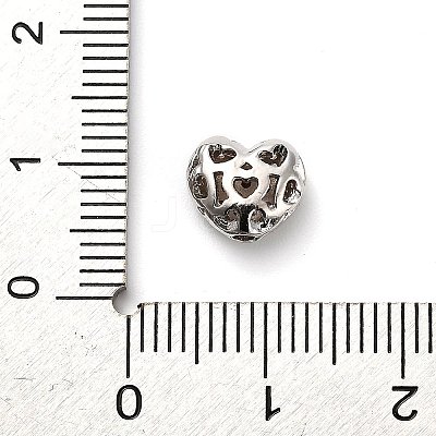 Brass Micro Pave Cubic Zirconia Beads KK-L229-076A-P-1