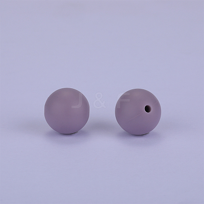 Round Silicone Focal Beads SI-JX0046A-102-1