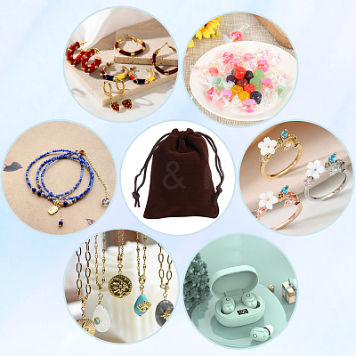 Velvet Jewelry Drawstring Gift Bags ABAG-BBC0001-10B-03-1