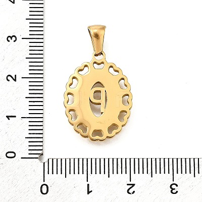 Golden 304 Stainless Steel Pendants STAS-K300-02G-P-1