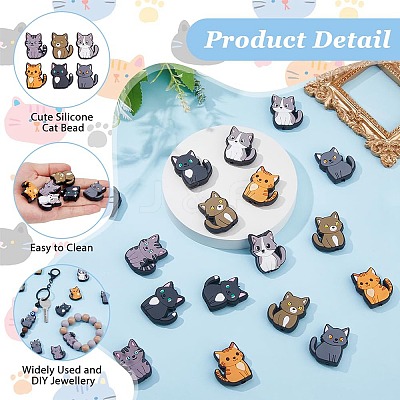 6 Colors Plastic Beads FIND-HS0001-05-1