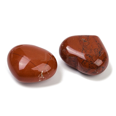 Heart Natural Red Jasper Palm Stones G-C186-02F-1