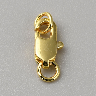 Brass Lobster Claw Clasps FIND-WH0110-859A-G-1