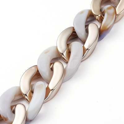 Handmade CCB Plastic Curb Chain AJEW-JB00678-04-1