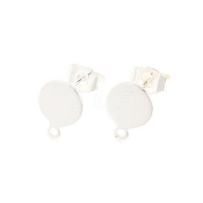 304 Stainless Steel Stud Earring Findings STAS-K184-02-01S-1