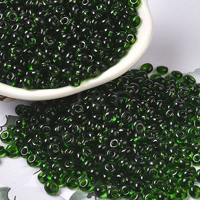 Transparent Colours Glass Seed Beads X1-SEED-P006-02A-01-1