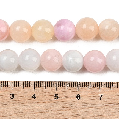 Natural Green Jade Beads Strands X-G-G757-03-10mm-1