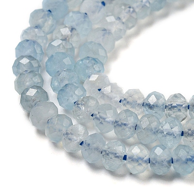 Natural Aquamarine Beads Strands G-A097-C01-01-1