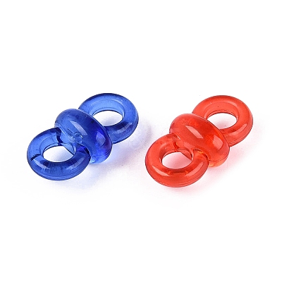 Transparent Acrylic Connector Charms TACR-N020-05-1