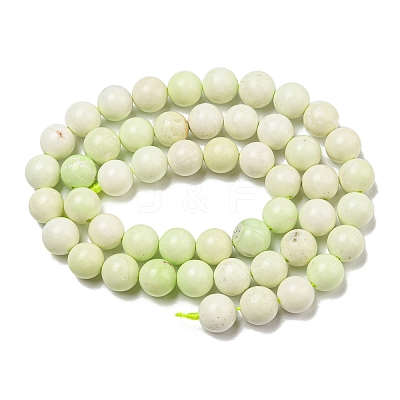 Natural Lemon Jade Beads Strands G-R494-A10-03-1
