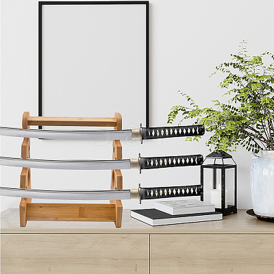 3-Tier Wooden Flute Holder ODIS-WH0030-09-1