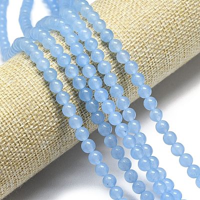Natural Malaysia Jade Beads Strands G-L645-C01-4mm-21-1