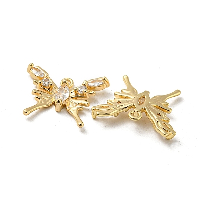 Brass Micro Pave Cubic Zirconia Pendants KK-H460-52G-1
