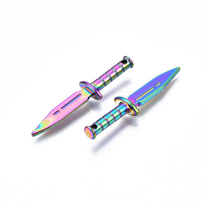 Rainbow Color Alloy Pendants PALLOY-N156-210-1