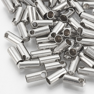 Tarnish Resistant 201 Stainless Steel Cord Ends STAS-S028-42-1
