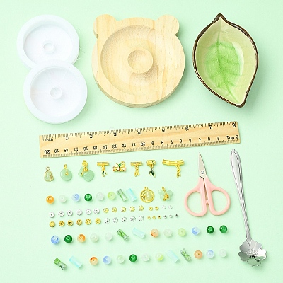 DIY Lampwork Beaded Bracelet Making Kit DIY-FZC0001-01A-1