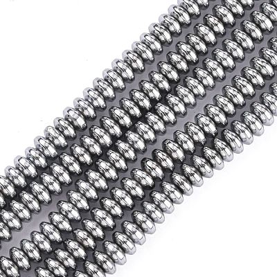 Non-Magnetic Synthetic Hematite Beads Strands X-G-C124-4x2mm-2-1