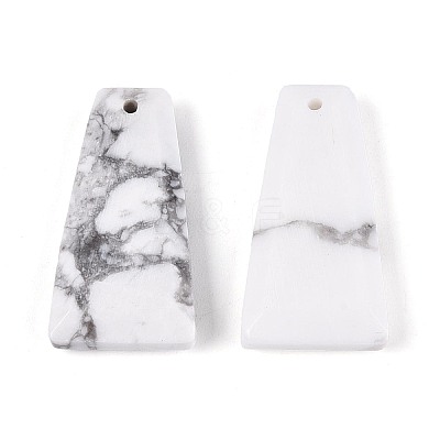 Natural Howlite Pendants G-Q601-10F-1