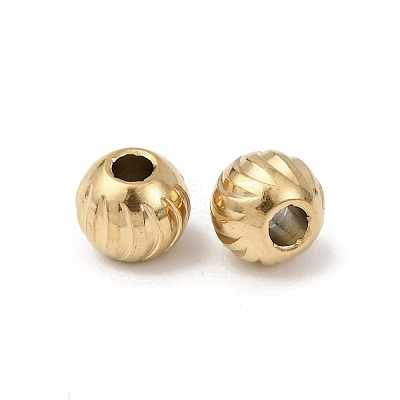 Textured 304 Stainless Steel Beads STAS-I358-11G-03-1