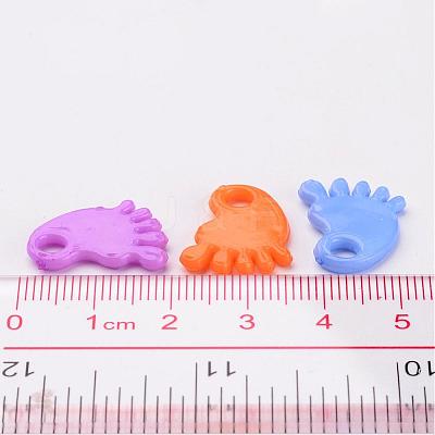 Baby Shower Ornaments Acrylic Baby Feet Pendants X-PAB215Y-1