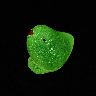 Luminous Resin Chick Display Decoration RESI-WH0038-10A-1