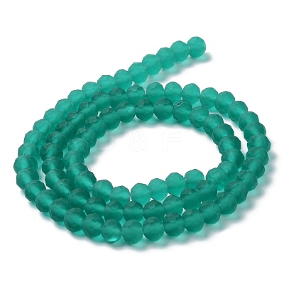 Transparent Glass Beads Strands X-EGLA-A034-T8mm-MD18-1