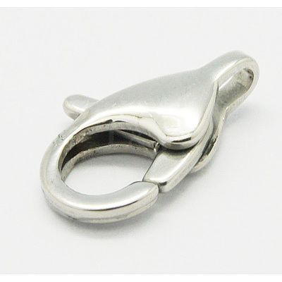 Tarnish Resistant 304 Stainless Steel Lobster Claw Clasps LS-STAS-Q048-3-1