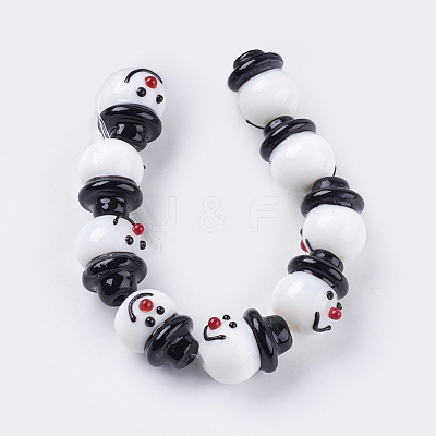 Handmade Lampwork Beads Strands X-LAMP-N068-5-1