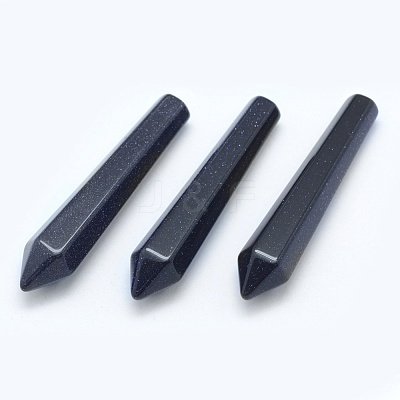 Synthetic Blue Goldstone Pointed Beads G-E490-E05-01-1