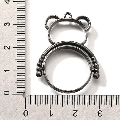 Alloy Open Back Bezel Pendants PALLOY-I223-09B-1