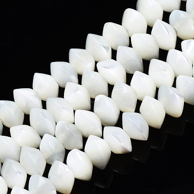 Natural Trochid Shell/Trochus Shell Bead Strands SSHEL-N034-134-1