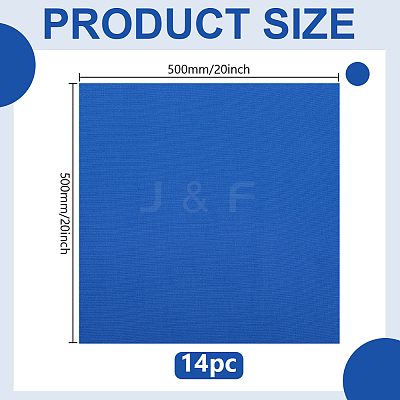 7Pcs Cotton Pure Color Fabric AJEW-WH0481-631B-1