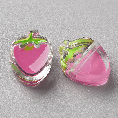 Transparent Enamel Acrylic Beads X1-TACR-S155-003I-1