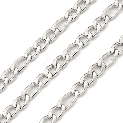 Tarnish Resistant 304 Stainless Steel Figaro Chains CHS-H007-30P-1